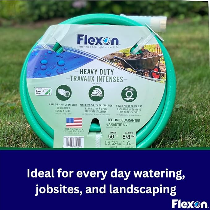 Flexon 5/8-Inch by 75-Foot Forever Plus Garden Hose FXG5875