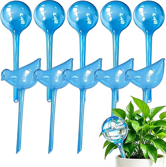 Plant Self-Watering Bulbs, 10pcs Self Watering Planter Insert, Flower Automatic Watering Drip Irrigation Device, Indoor Outdoor Garden Self Waterer for Plant