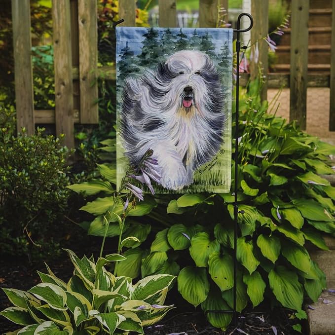 Caroline's Treasures SS8037GF Bearded Collie Garden Flag Mailbox Flag Decorative Yard Flag Banner Outside Patio Artwork Yard Flower Beds, Garden Size, Multicolor
