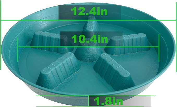 4 Pack Plant Saucer 12 inch, 8 10 14 17 inch, Plant Stand Plastic Plant Saucers for Indoors Outdoor, Heavy Duty Flower Saucers for Potted Plants, Pot Saucers for Plants, Grow Bags Saucers