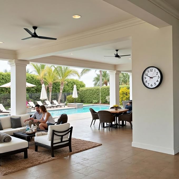 Ultimate Wall Clock |14 Inch | Modern | Atomic | Analog | Home | Office | School | Gym | Indoor | Outdoor | Sets Automatically | Unbranded | Classic | Battery Operated | Modern Décor