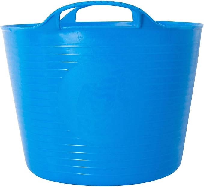 Red Gorilla Small Flexible Plastic Tub, Toy Storage, Laundry, Gardening & More, 14 Liter/3.7 Gallons, Blue