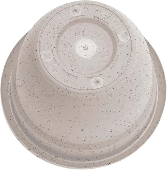 Bloem Ariana 8" Self-Watering Plastic Planter - Rolled Rim Indoor/Outdoor Garden Pot, Vanilla Bean