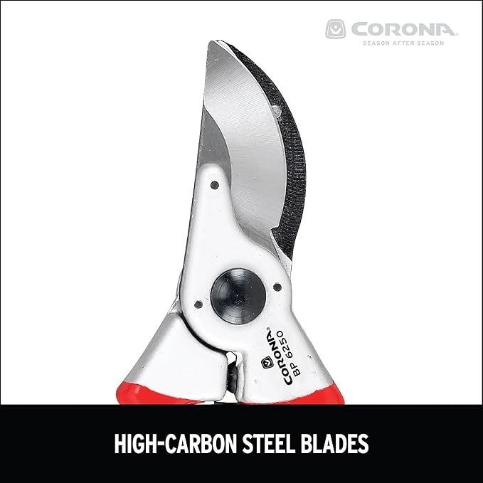 Corona Tools BP 6250 MAXFORGED Aluminum Bypass Pruner, 1-Inch Cut Capacity, Professional Hand Pruning Shears with Replaceable Steel Blade & Non-Slip Comfort Grip