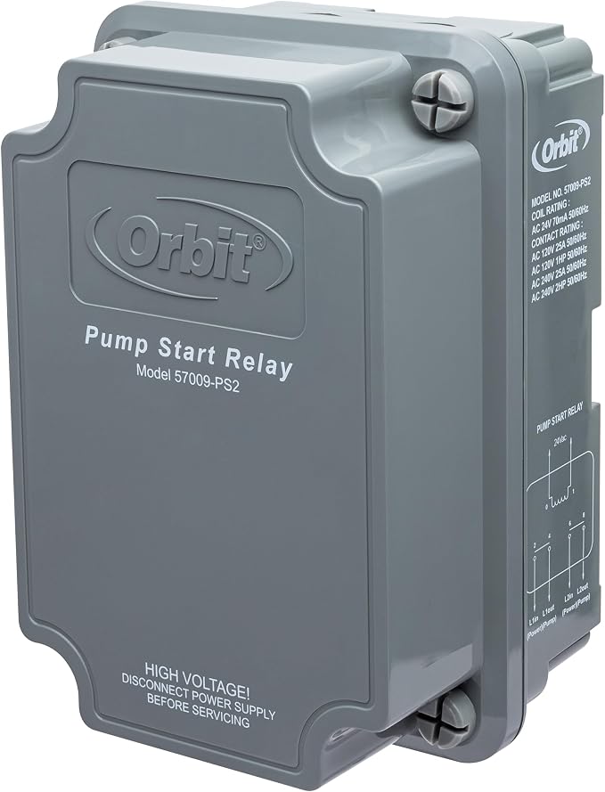 Orbit 2-Pack Sprinkler Pump Relay, Well Pump, Irrigation System Pump Start - 57009
