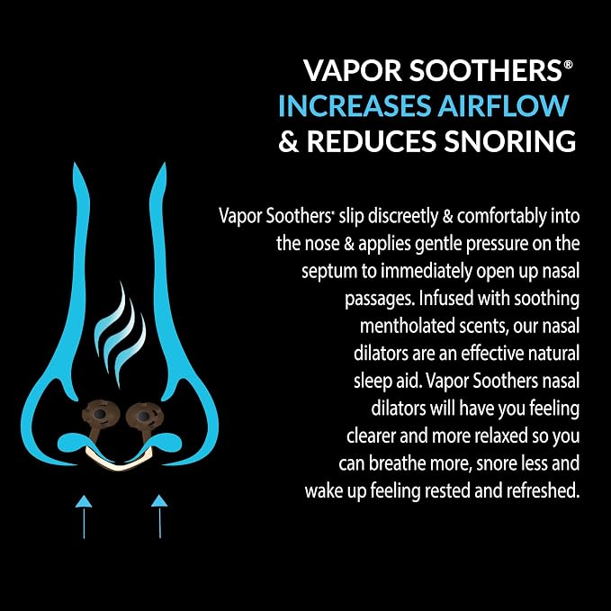 Vapor Soothers Nasal Dilator Clips, Instant Nasal Congestion Relief, Wintergreen, 14 Count, Drug-Free