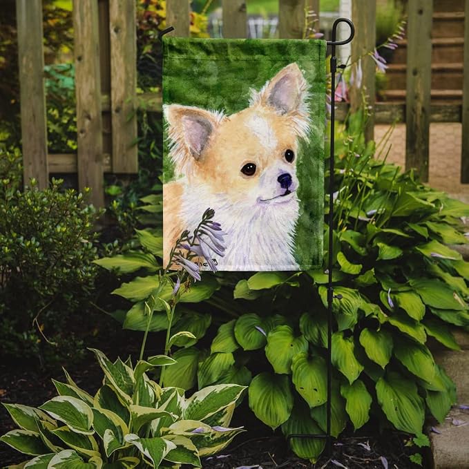 Caroline's Treasures SS8788GF Chihuahua Garden Flag Mailbox Flag Decorative Yard Flag Banner Outside Patio Artwork Yard Flower Beds, Garden Size, Multicolor