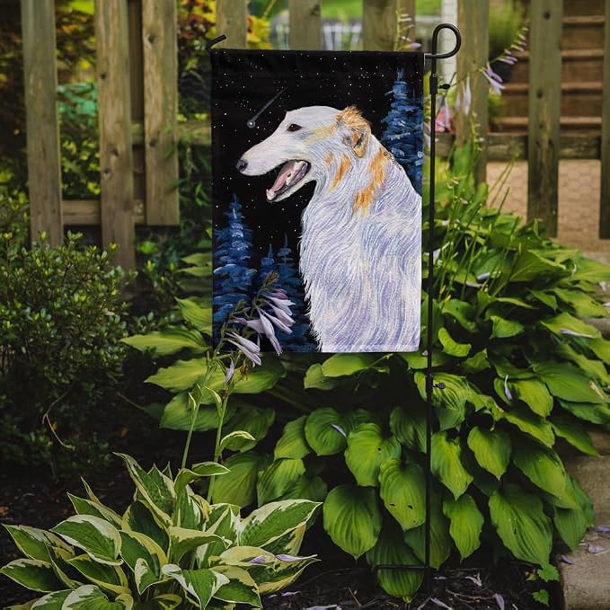 Caroline's Treasures SS8626GF Borzoi Garden Flag Mailbox Flag Decorative Yard Flag Banner Outside Patio Artwork Yard Flower Beds, Garden Size, Multicolor