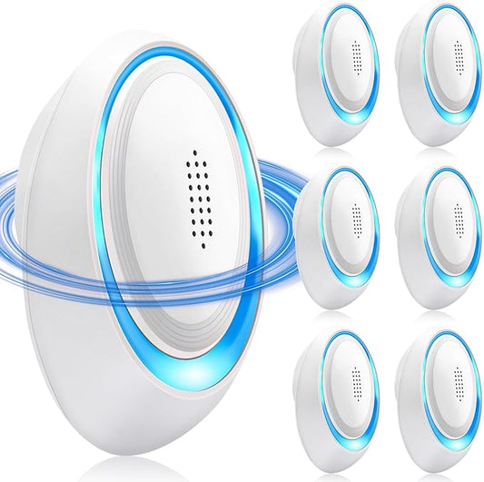 2026 Upgraded Ultrasonic Pest Repeller Indoor, Pest Control Insect Plug in, Mouse Repellent Indoor, Electric Rodent Repellent Plug-in for Roach, Bugs, Ant, Mosquito, Mice, Spider, Rat,6 Pack