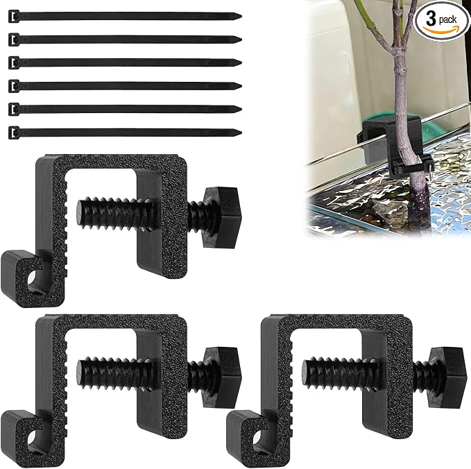 3 Pcs Adjustable Aquarium Holder, Flexible Size Grip for Mangroves, Lucky Bamboo and Probes
