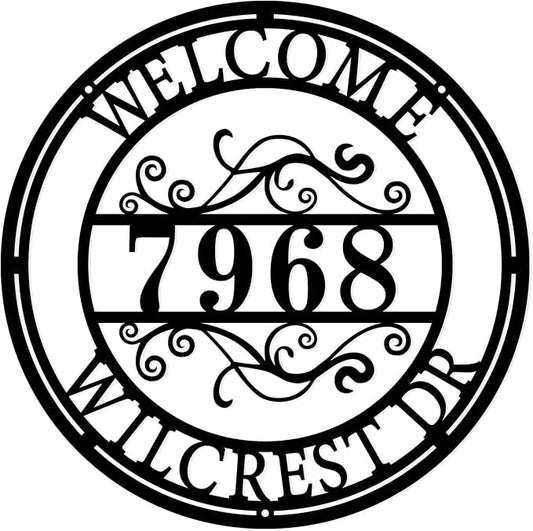 Personalized House Numbers for Outside House Number Sign Custom Street Address Sign Address Numbers for Houses Custom Metal Address Signs for Houses Address Plaques