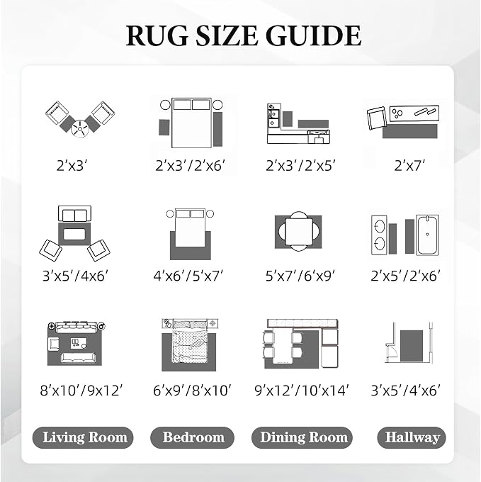 Area Rug for Living Room 9x12: Large Washable Boho Moroccan Rugs Geometric Neutral Rug, Non-Slip Foldable Morden Farmhouse Indoor Floor Carpet for Bedroom Dining Table Home（Dark Grey,9X12）