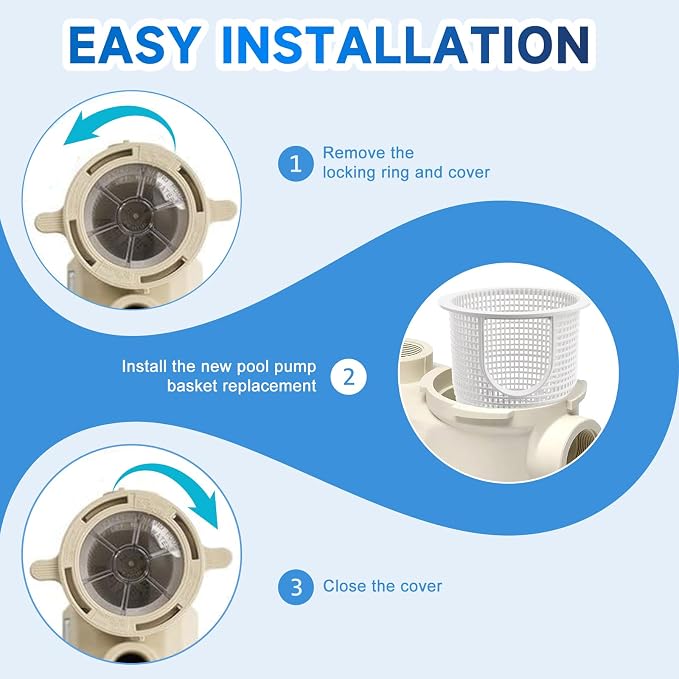 070387 Pool Pump Strainer Basket for Pentair Whisperflo Intelliflo 2pcs | Fits 070387Z,91110040,B-199,310-3210 Skimmer Filter Basket, Durable construction, Easy install