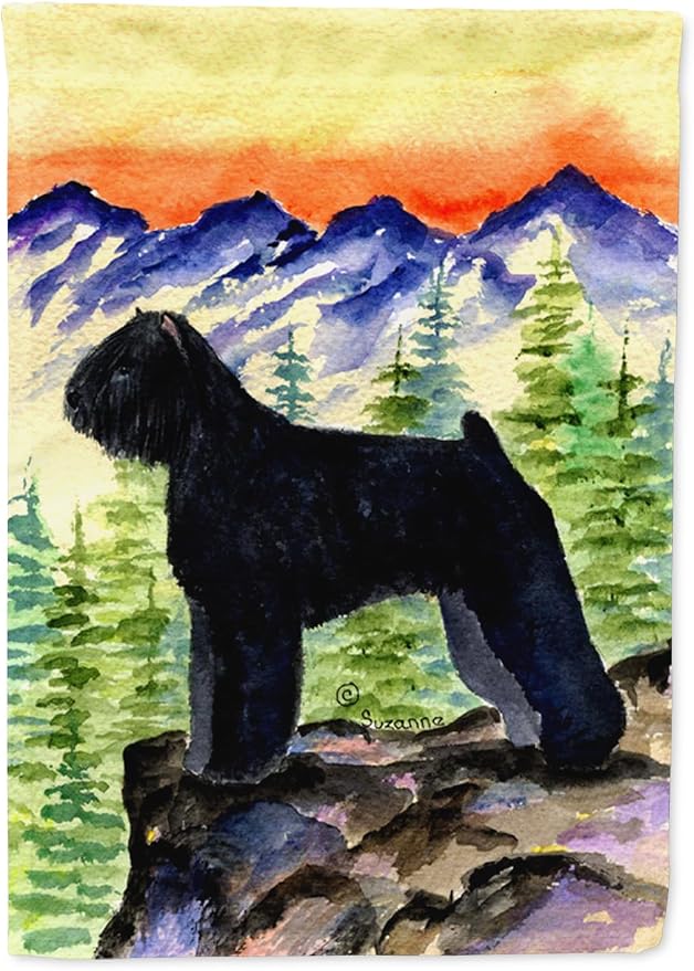 Caroline's Treasures SS8286GF Bouvier des Flandres Garden Flag Mailbox Flag Decorative Yard Flag Banner Outside Patio Artwork Yard Flower Beds, Garden Size, Multicolor
