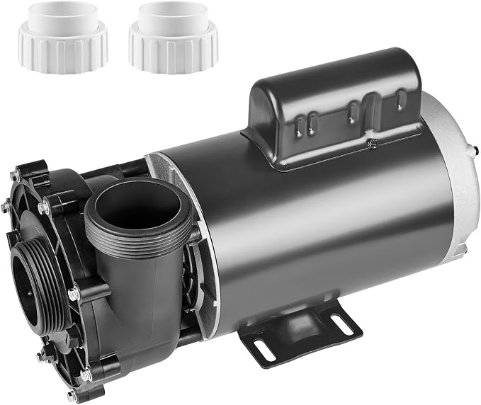 VEVOR 2 Speed SPA Pump, 56-Frame, AC 220V Hot Tub SPA Pump, 4 HP / 210 GPM / 65.61 ft High Speed or 0.7 HP / 103 GPM / 16.07 ft Low Speed, 2'' Port 90° Rotational Interface for Hot Tub