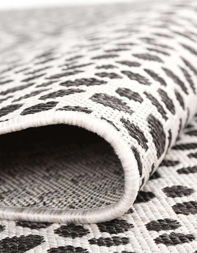 Jill Zarin Jill Zarin Outdoor Collection Area Rug - Cape Town (2' 7" x 4' 1" Hearth Black/Ivory)