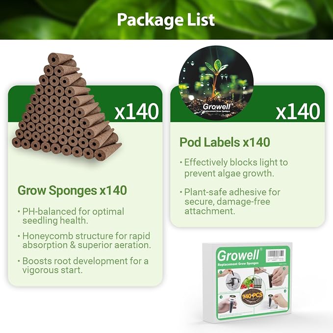 54 Pods Hydroponics Growing System Kit & 280 Pcs Hydroponic Pods Kit