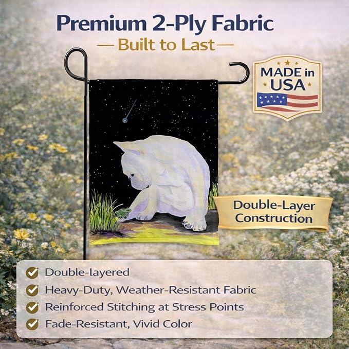 Caroline's Treasures SS8992GF French Bulldog Garden Flag Mailbox Flag Decorative Yard Flag Banner Outside Patio Artwork Yard Flower Beds, Garden Size, Multicolor