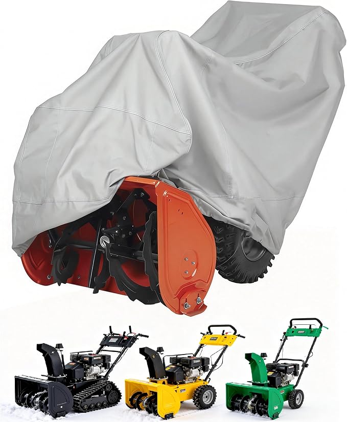 Snow Blower Cover Waterproof Outdoor 600D Heavy Duty Snow Blower Covers for Snowblower Protection, Fit for EGO, Honda, Ryobi, Cub Cadet, Ariens, Troy Bilt, Snow Joe, Toro and PowerSmart