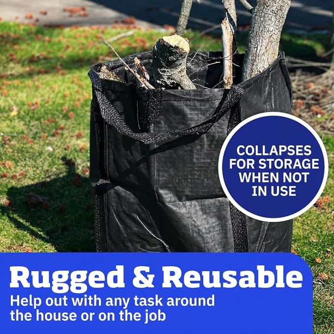 DURASACK Heavy Duty Home and Yard Bags, Black