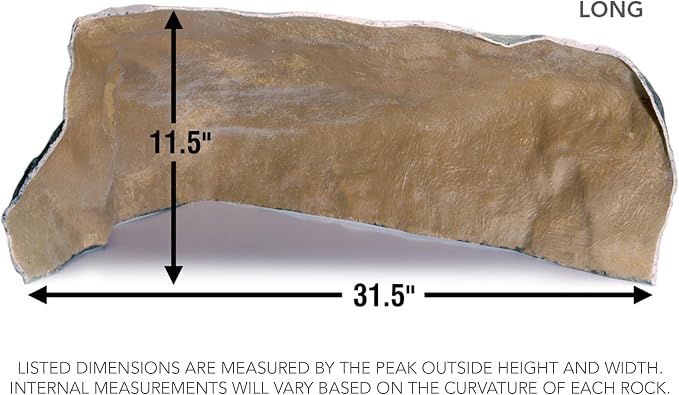 Deckorators 31 in. x 23-1/2 in. x 11-1/2 in. Gray Long Landscape Rock
