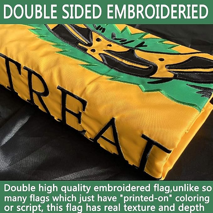 Double Sided Dont Tread on Me Embroidered Flag- Heavy Duty Gadsden Flag 3x5 outdoor -Tea Party Rattlesnake Flags Banner with 2 Brass Grommets 4 Rows Stitched
