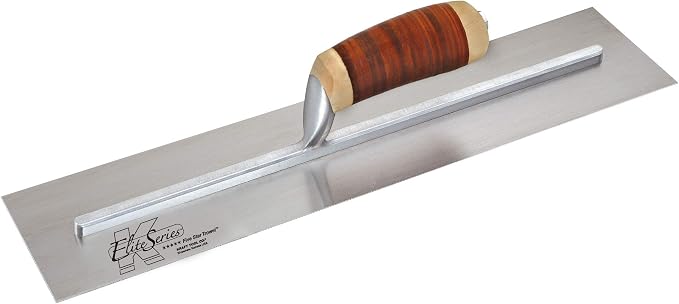 Kraft Tool CFE231L Elite Series Five Star Cement Trowel with Leather Handle, 20 x 4-Inch