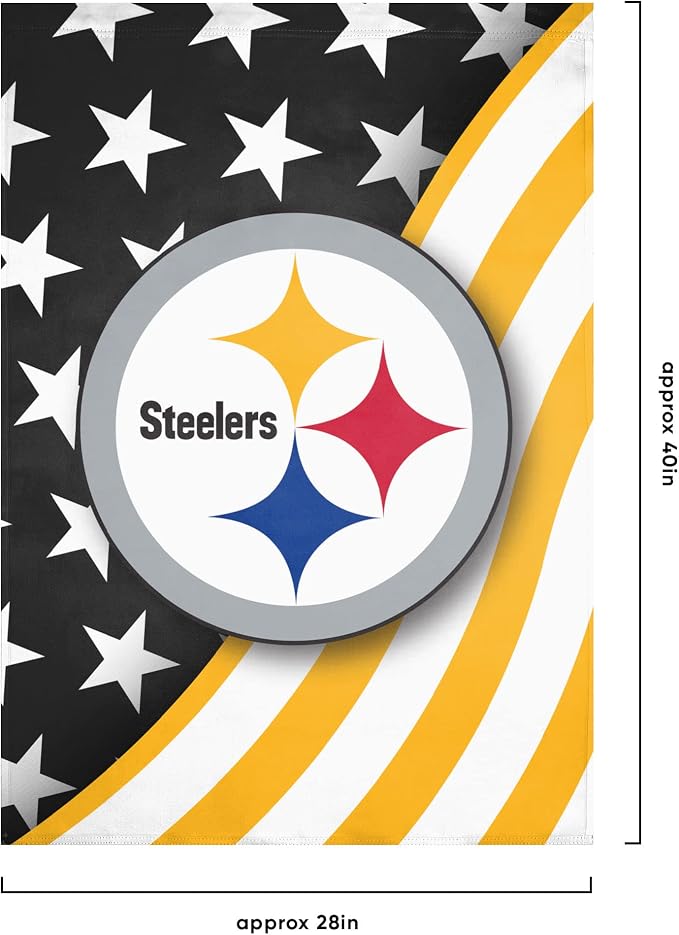 NFL Double Sided Team Logo Vertical Flag (40" x 28")