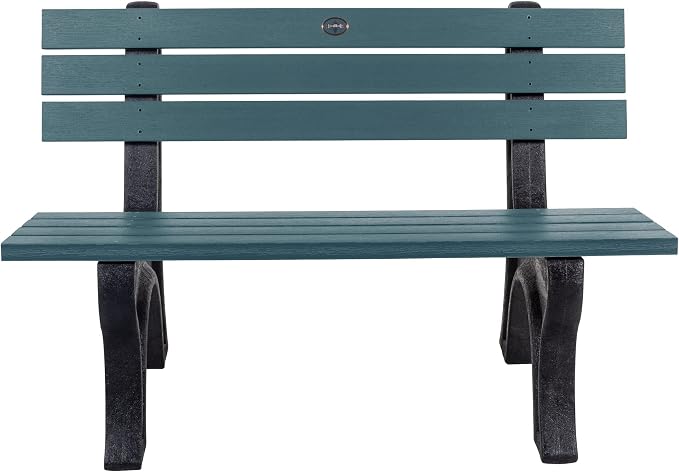 Sequoia Professional Aurora 4 ft Park Bench, Nantucket Blue