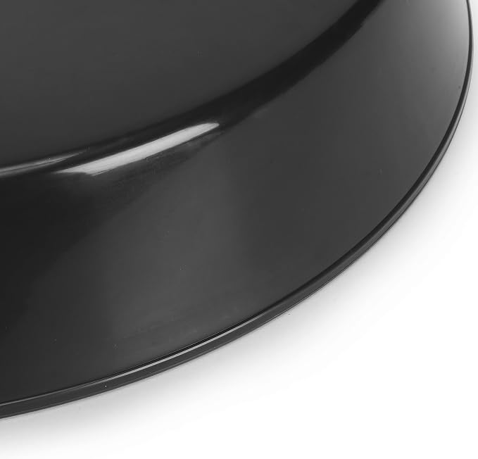 Saucers, Black, 18 Inch, Case of 5 Plant Saucer, | (16.3 Inch Base) plant saucer, Polypropylene, Made in USA
