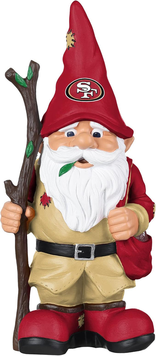 FOCO NFL Team Logo Holding Stick Garden Statue Outdoor Gnome