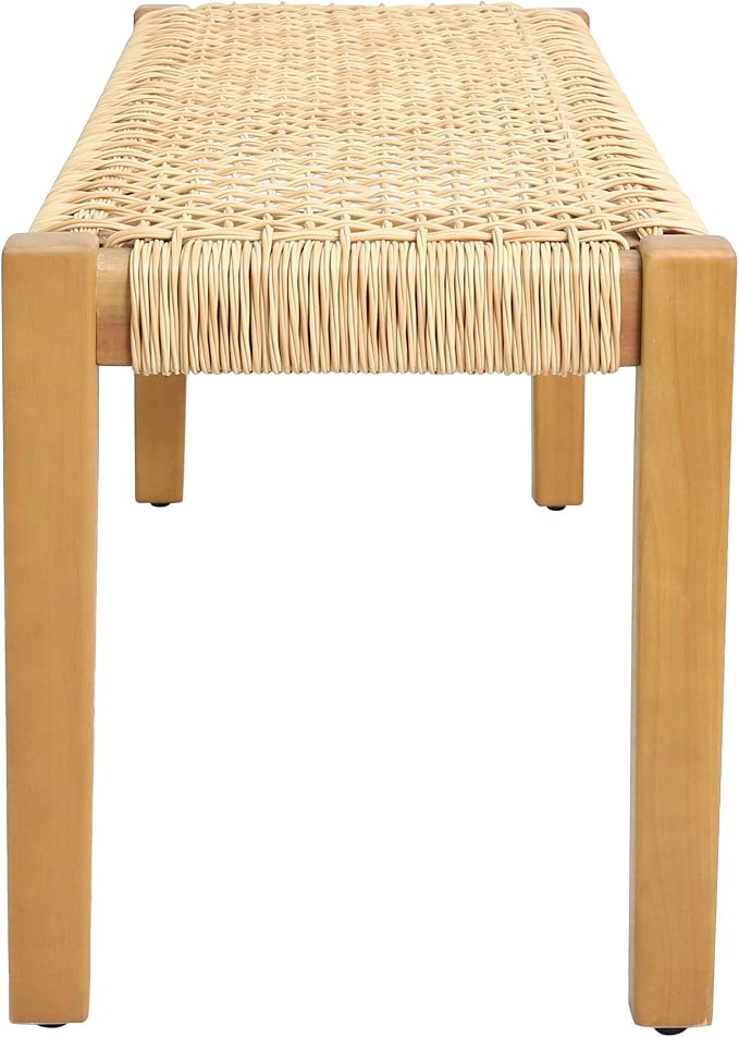 Christopher Knight Home Isaac Outdoor Modern Industrial Acacia Wood Bench, Brown and Teak