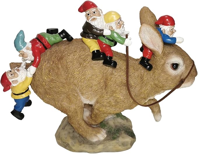 Sunthus Funny Garden Gnomes Decorations for Yard | Bunny Statue Outdoor Decor For Rabbit Lover