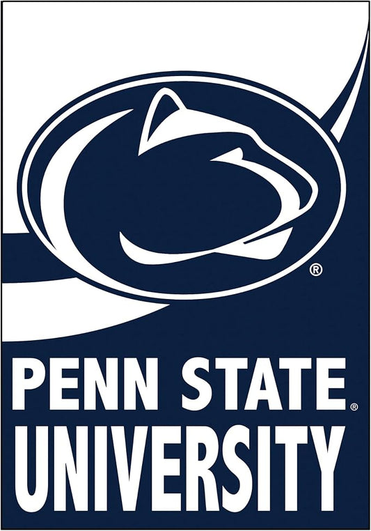 Team Sports America NCAA Penn State House Flag, 28 x 44, Double Sided Garden Flags for Outside, Outdoor College Flags & Banners for Gardens Patio, Indoor Wall Decor Flag for Room
