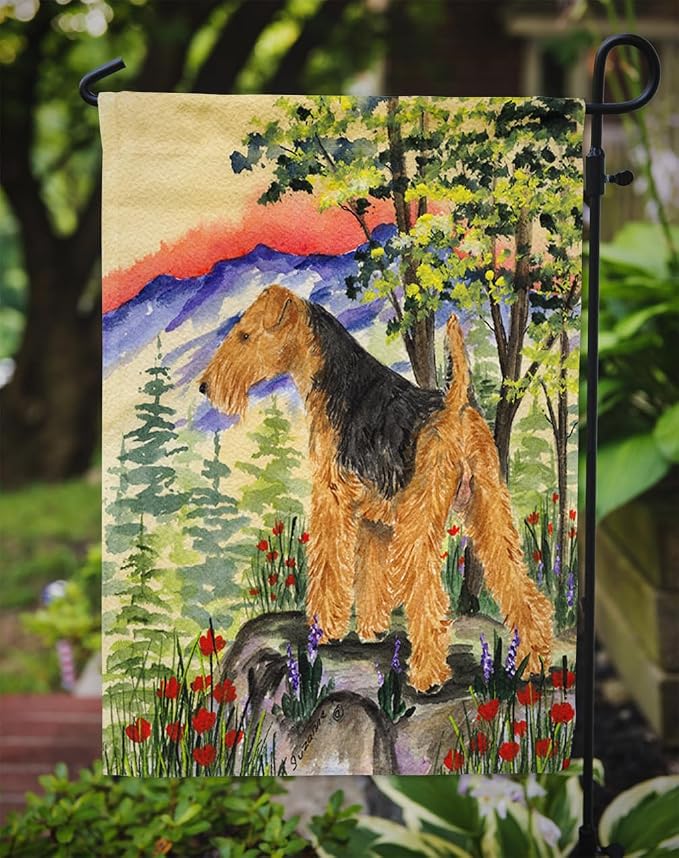 Caroline's Treasures SS8228GF Lakeland Terrier Garden Flag Mailbox Flag Decorative Yard Flag Banner Outside Patio Artwork Yard Flower Beds, Garden Size, Multicolor