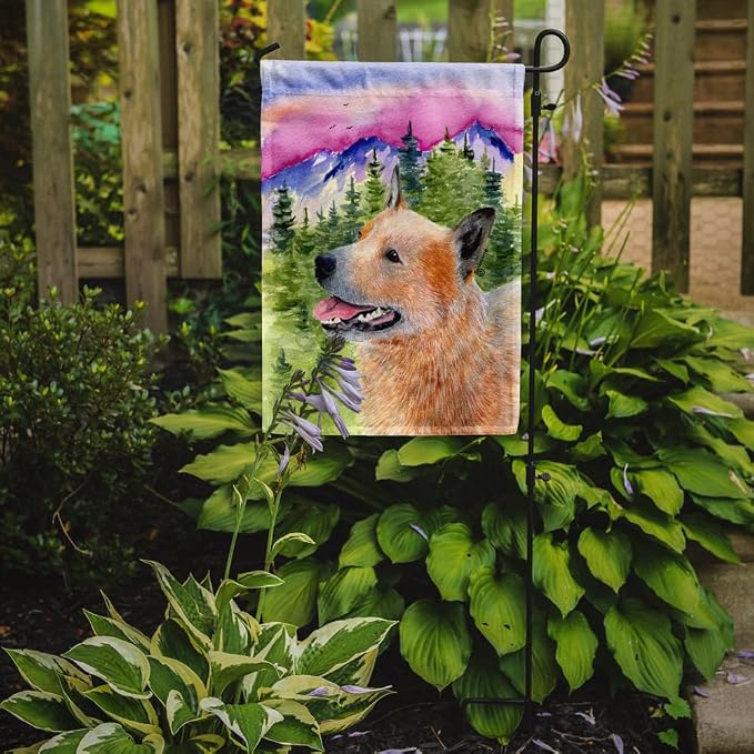 Caroline's Treasures SS8335GF Australian Cattle Dog Garden Flag Mailbox Flag Decorative Yard Flag Banner Outside Patio Artwork Yard Flower Beds, Garden Size, Multicolor