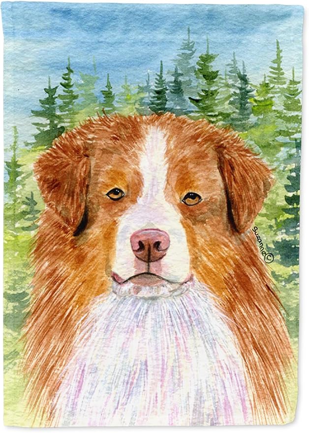 Caroline's Treasures SS8317GF Australian Shepherd Garden Flag Mailbox Flag Decorative Yard Flag Banner Outside Patio Artwork Yard Flower Beds, Garden Size, Multicolor