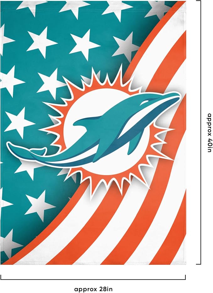NFL Double Sided Team Logo Vertical Flag (40" x 28")