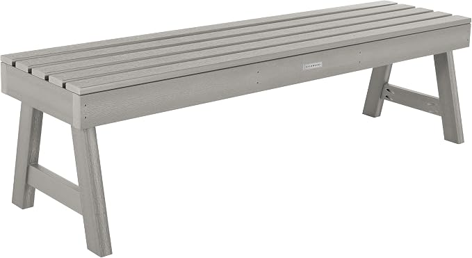 Highwood Weatherly Picnic Bench, 5ft, Harbor Gray