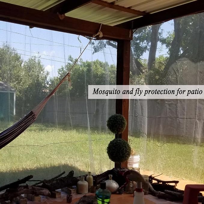 6.5X50Ft Garden Netting Pest Barrier – Ultra Fine Mesh Netting Plant Covers & Row Cover, Protects Vegetables, Fruits, Flowers from Mosquitoes, Insects, Birds, Deer & Squirrels