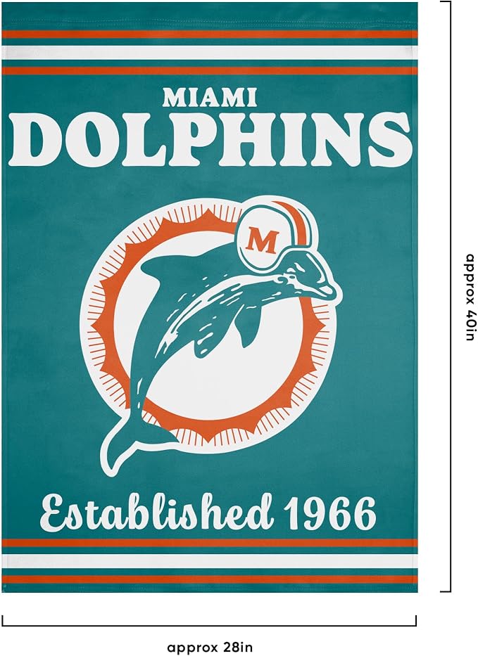 NFL Double Sided Team Logo Vertical Flag (40" x 28")