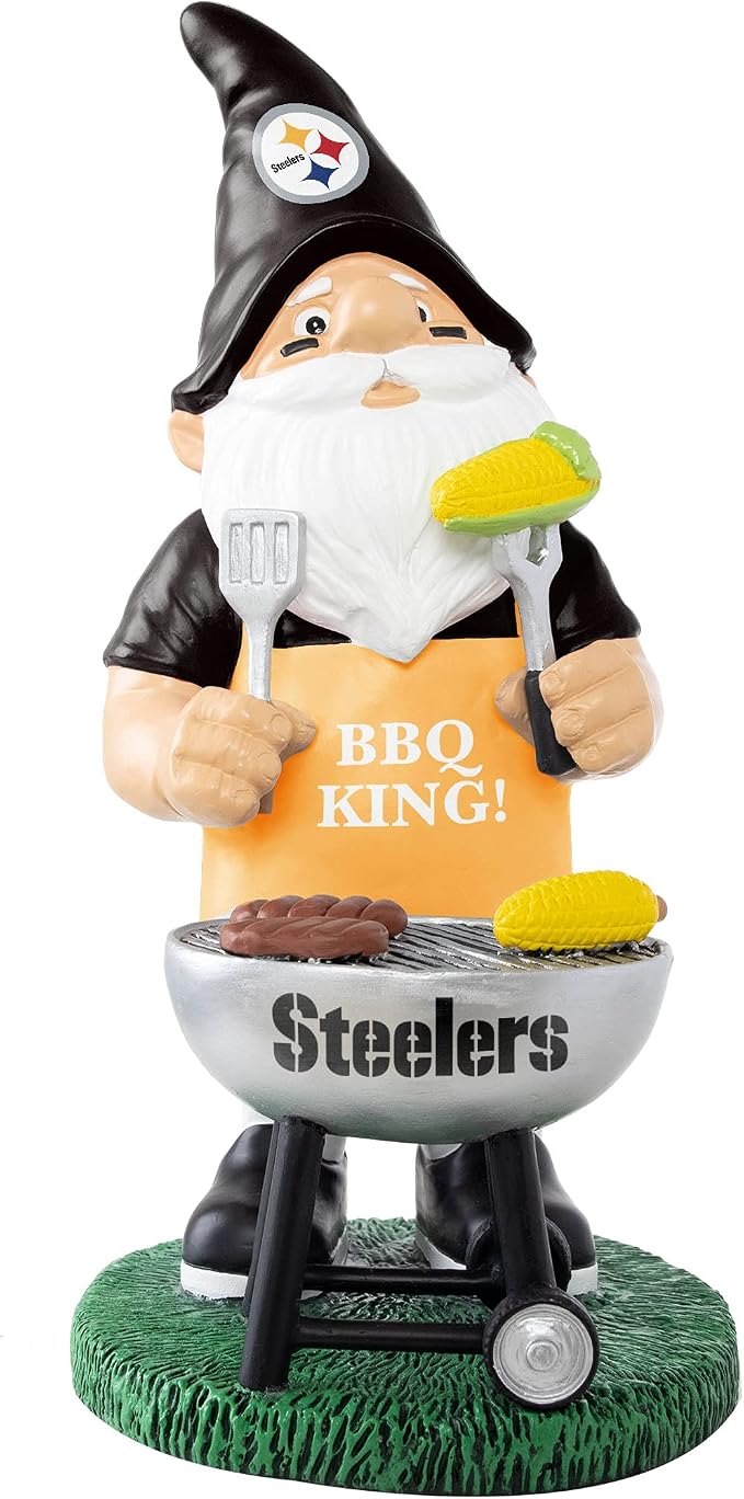 FOCO NFL Unisex-Adult NFL Team Logo Grill Garden Statue Outdoor Gnome 10"