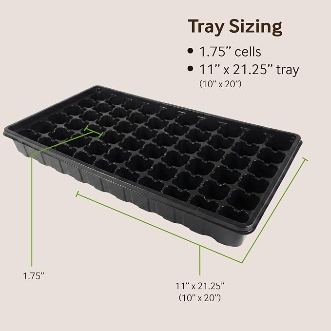 PlantBest 72 Coconut Coir Pellet Seed Starting Greenhouse Kit – 35mm Peat-Free Pellets, All-in-One Seed Starter Tray with Humidity Dome, Sustainable Indoor Germination