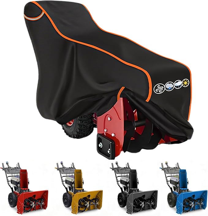Snow Blower Cover-900D Snow Blower Covers Waterproof Outdoor Heavy Duty Universal Snowblower/Thrower Cover Universal Fit for Ego ,Ariens, Honda, Ryobi ,Toro,Cub Cadet and Powersmart