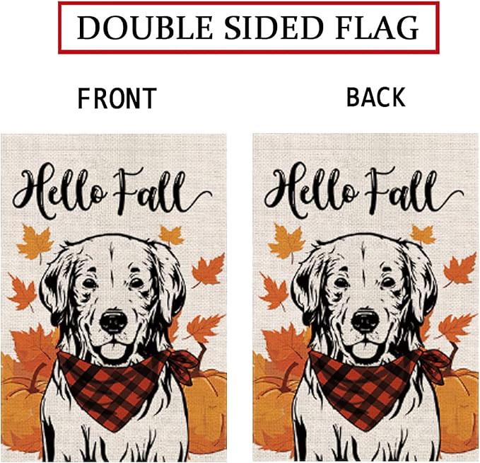 Seasonal Garden Flags golden Double Sided Flags Set of 11 Holiday Farmhouse Indoor Outdoor Yard Lawn Christmas Gifts Decorations 12.5x18 Inch