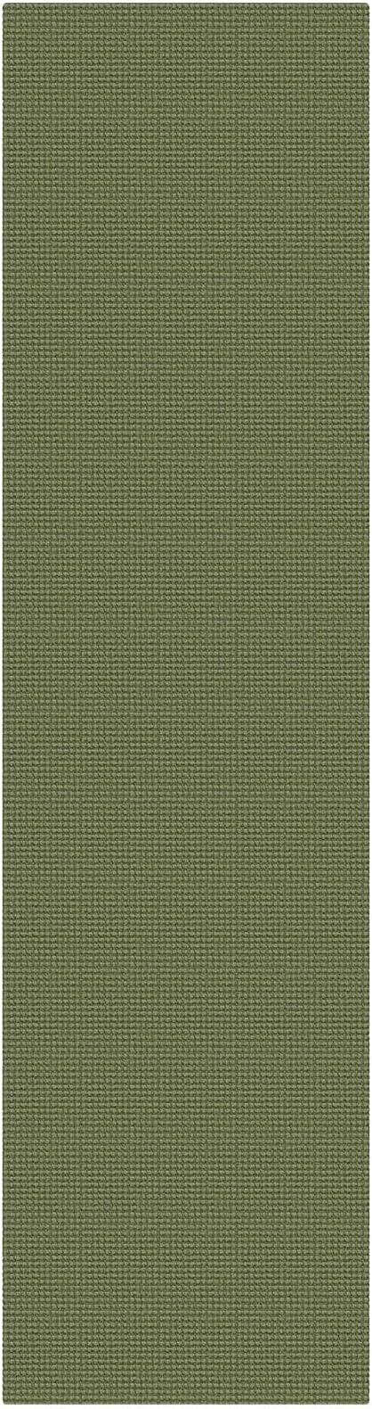 KOZYFLY Cotton Runners Rugs for Hallway 3x10, Wide Washable Runner Rug, Woven Non Slip Kitchen Runner, Braided Entryway Rug, Floor Carpet for Entry, Aisle, Hall, Olive Green/Earthy Green