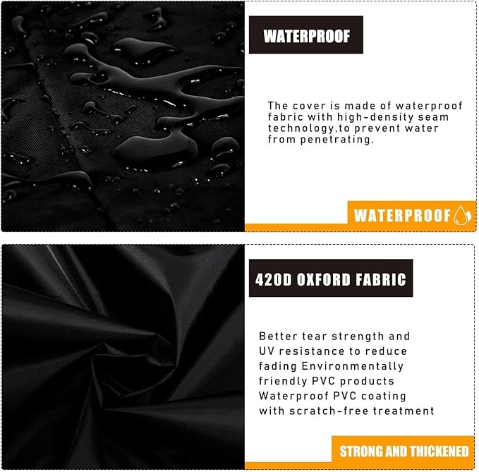 IBC Tote Cover 250 Gallon, Heavy Duty Waterproof IBC Tote Lid, Rain Barrel Cover, Water Tank Cover, Water Tote Cover, IBC Cover(Black,350 Gallon)