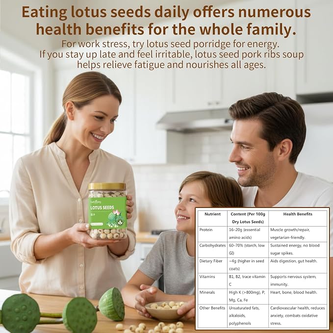 Baihuatang Natural Lotus Seeds for Tea Porridge Natural Dried White Lotus Seeds (Lian Zi) - 300g Herbal Tea & Cooking Ingredient, Perfect for Porridge, Soup, and Traditional Recipes 莲子 百合银耳莲子羹原料