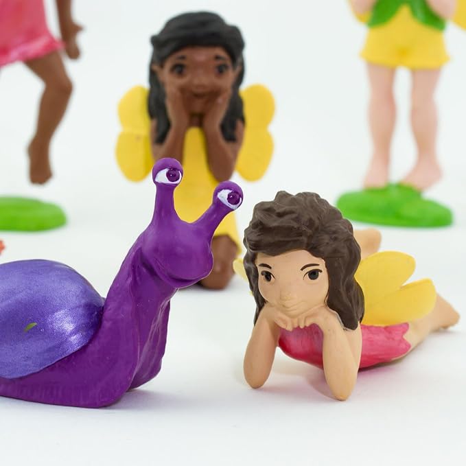 Safari Ltd. Friendly Fairies Super TOOB - 10 Adorable Fairy Figurines - Detailed Hand-Painted Toy Figures For Boys, Girls & Kids Ages 3+