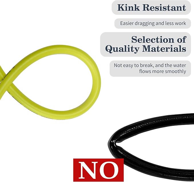 M MINGLE Pressure Washer Hose 25 FT x 1/4" - Replacement Power Wash Hose with M22 14mm Fittings - 3600 PSI